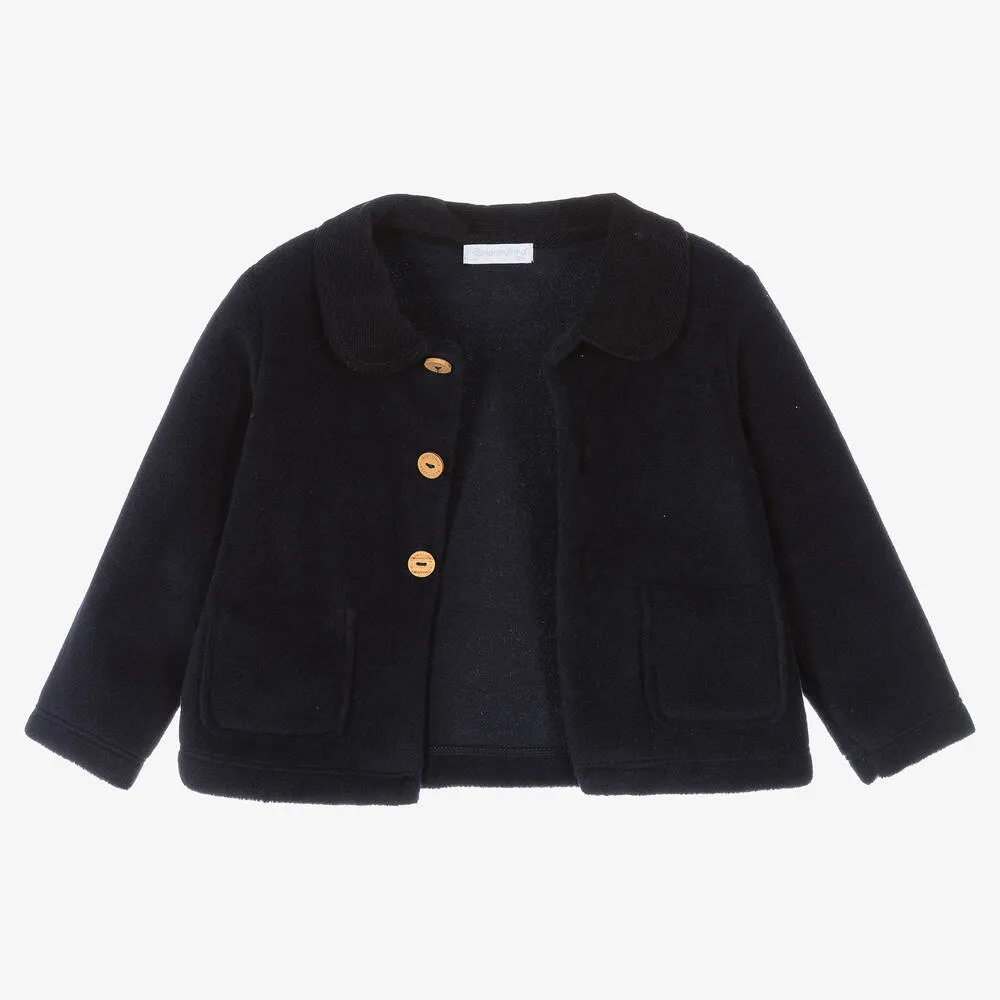 Navy Blue Fleece Jacket for Boys