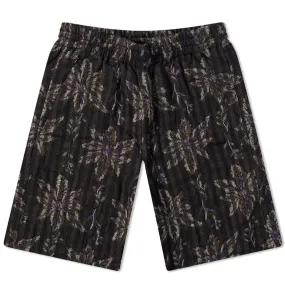 Needles Charcoal Flower Plaid Shorts