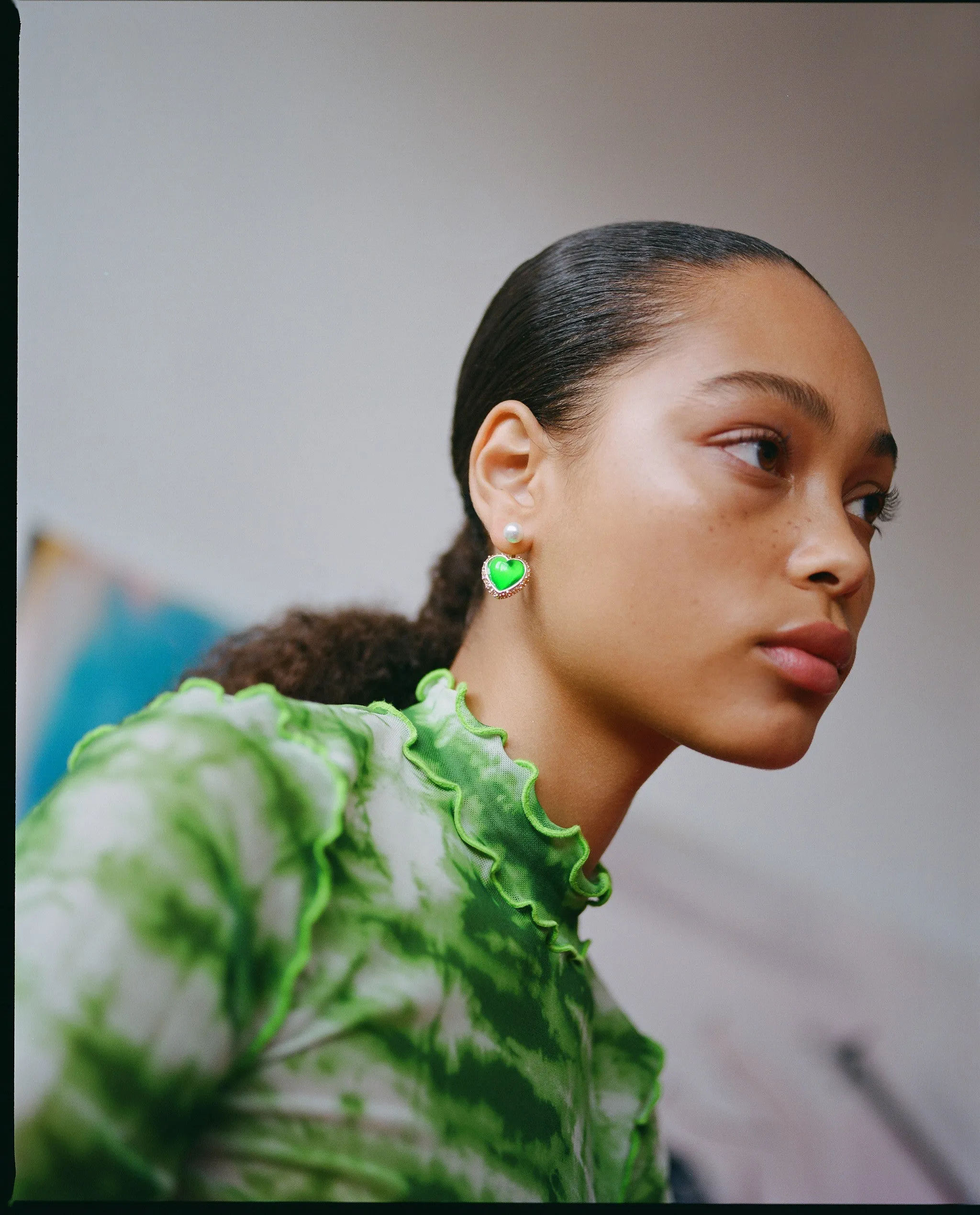 Neon Green Earring - Miss Limelight