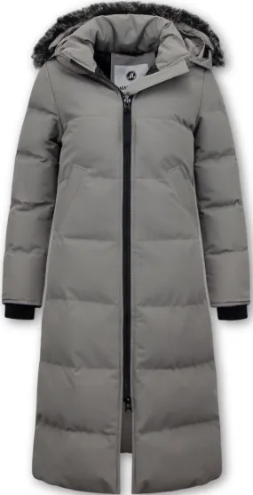 NEW Long Puffer Jackets for Women with Hood