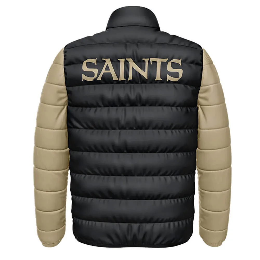 Varsity Puffer Jacket representing New Orleans Saints