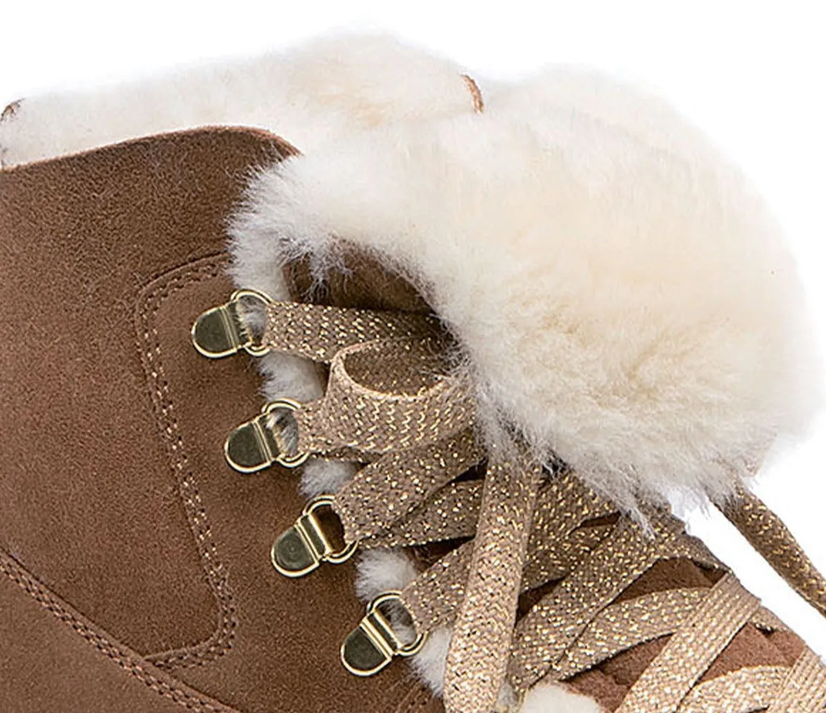 Shearling Suede Winter Boots