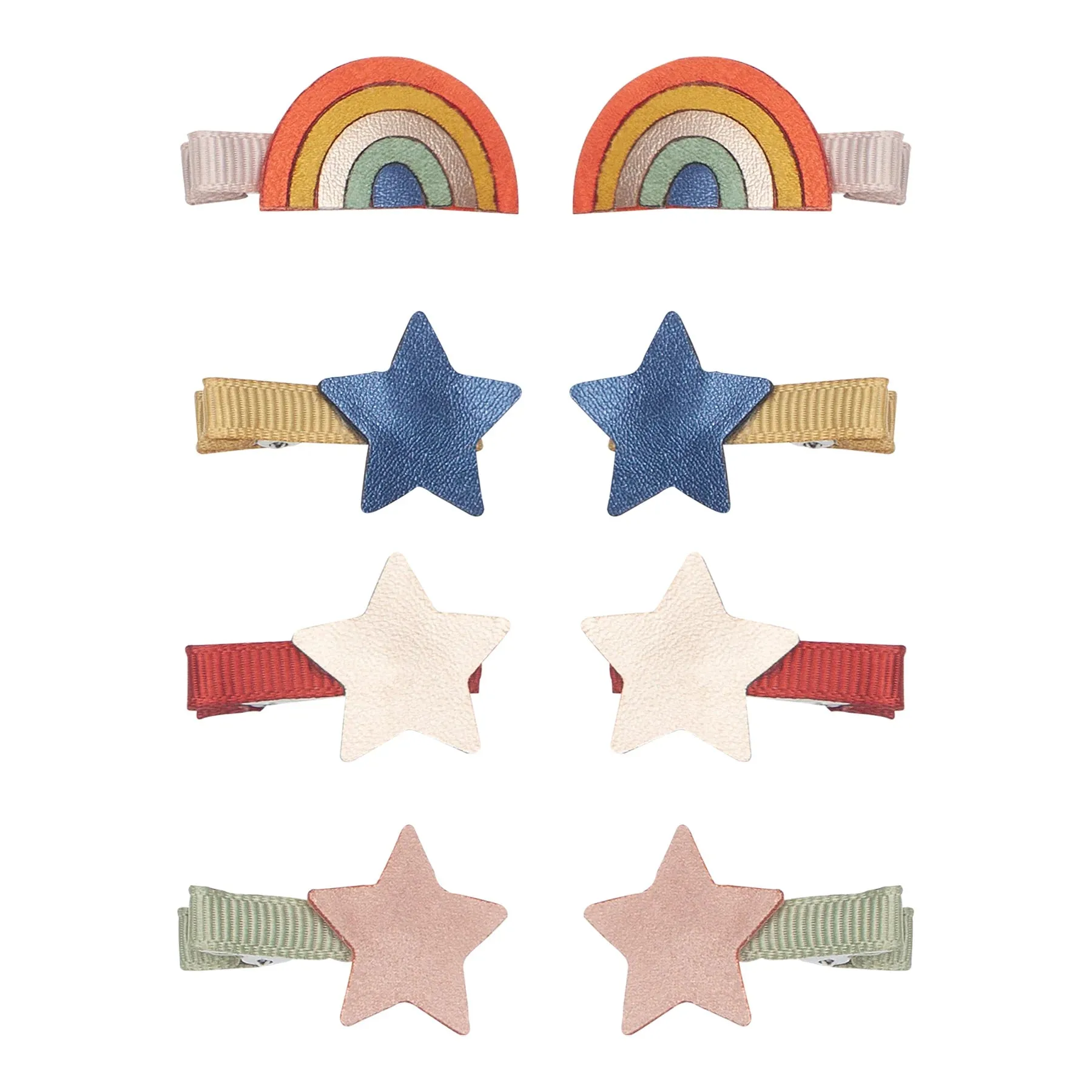 Set of 2 Over the Rainbow Mini Hair Clips