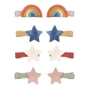 Set of 2 Over the Rainbow Mini Hair Clips