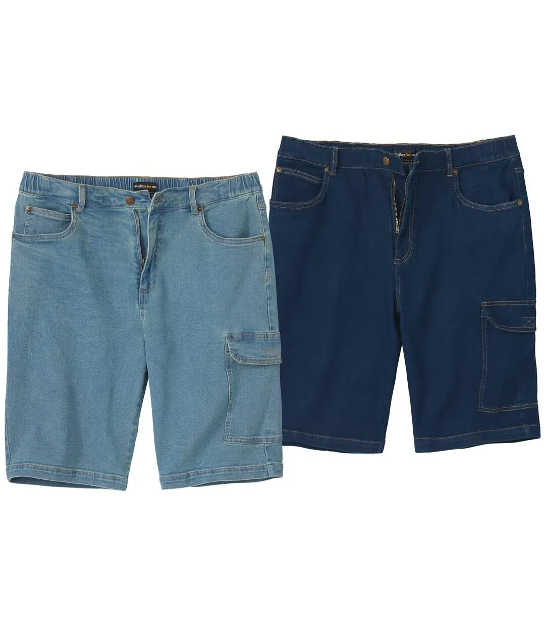 Pack of 2 Blue Denim Men's Shorts