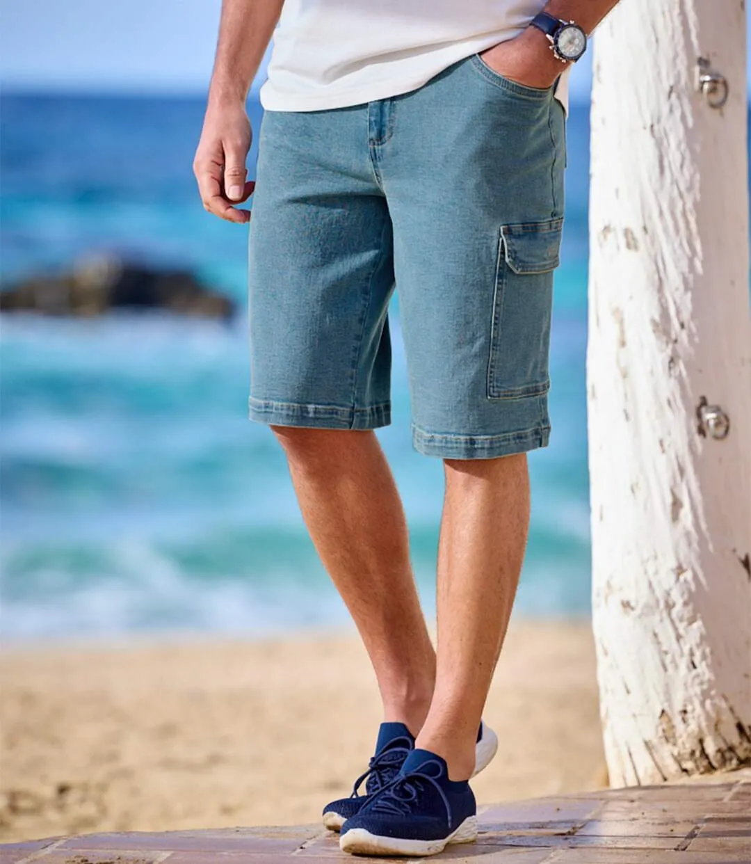 Pack of 2 Blue Denim Men's Shorts