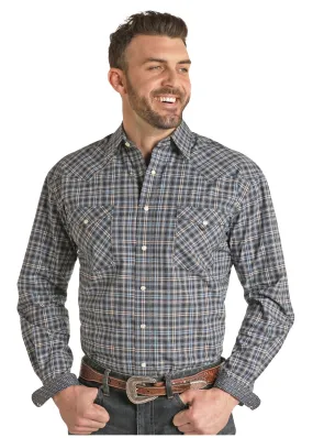 Plaid Long Sleeve Shirt by Panhandle Slim Mens