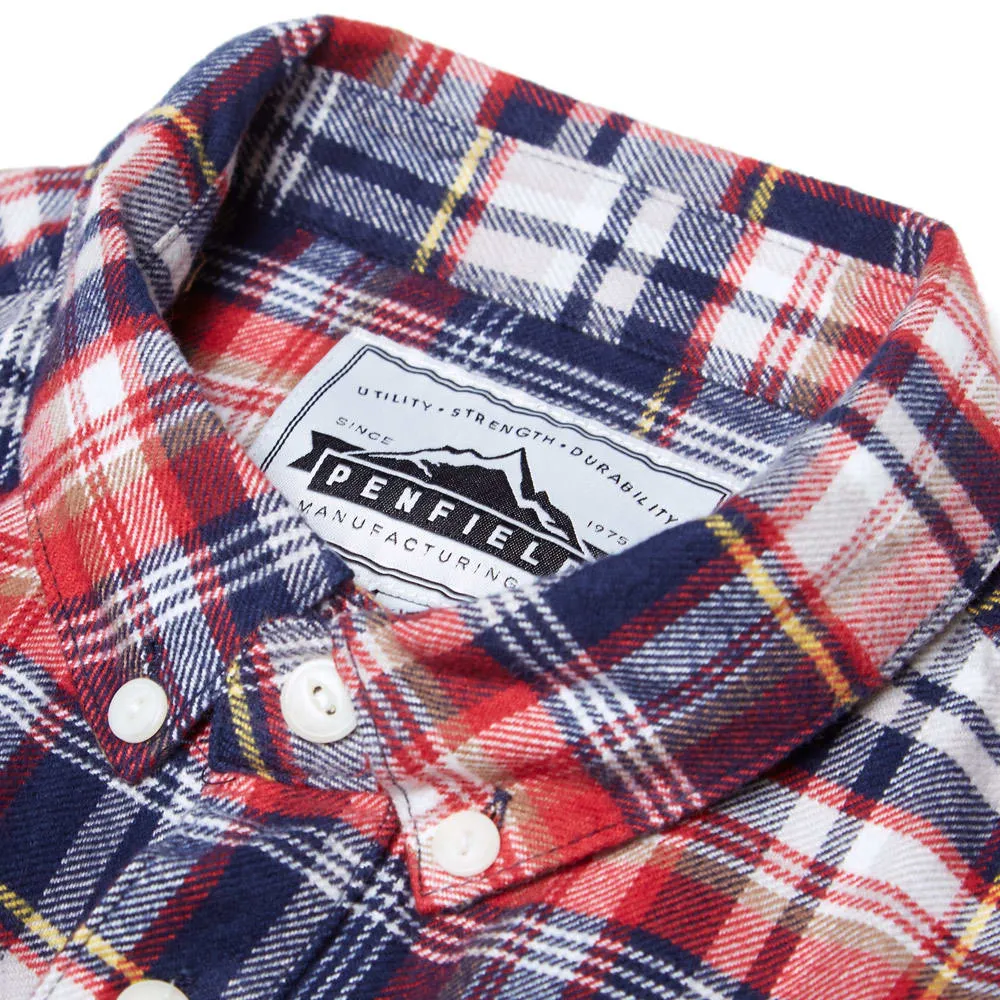 Penfield Navy Jansen Plaid Shirt