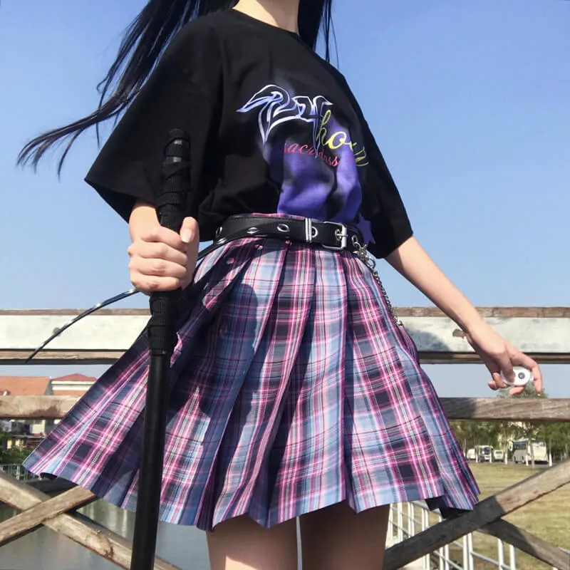 Egirl Plaid Pleated Skirt