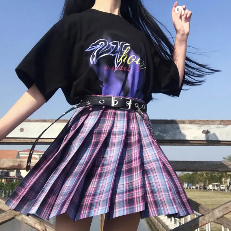 Egirl Plaid Pleated Skirt