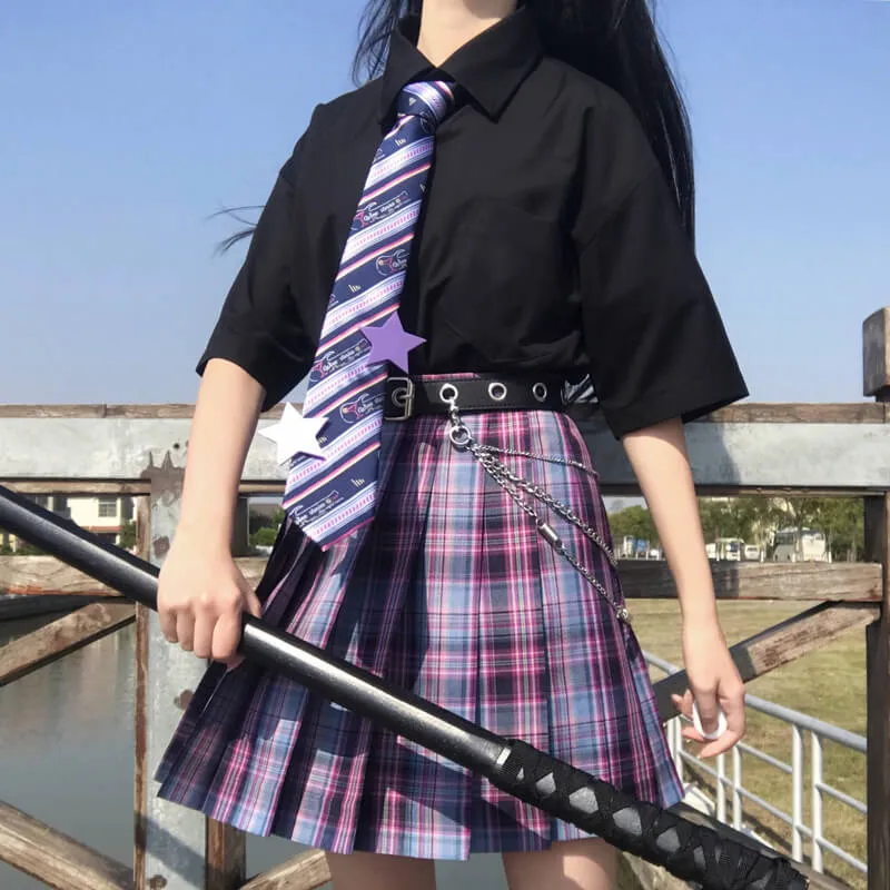 Egirl Plaid Pleated Skirt