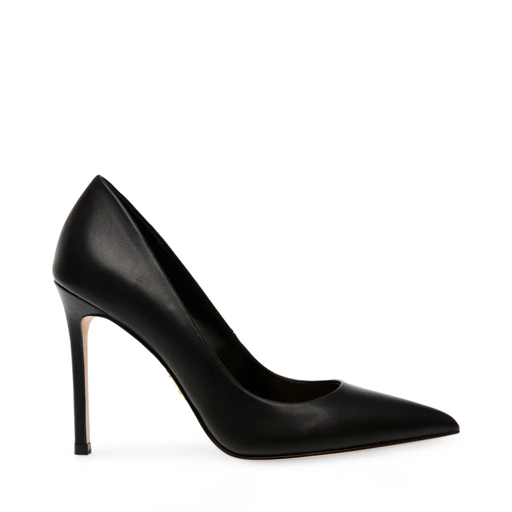 BLACK LEATHER Evelyn-E Pump