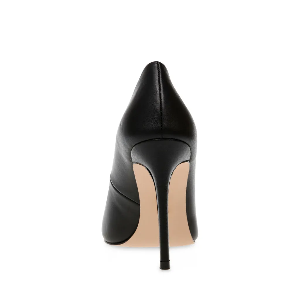 BLACK LEATHER Evelyn-E Pump