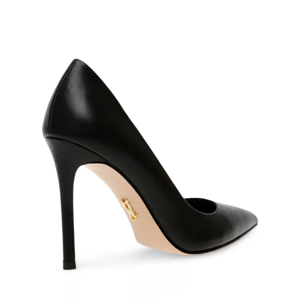 BLACK LEATHER Evelyn-E Pump