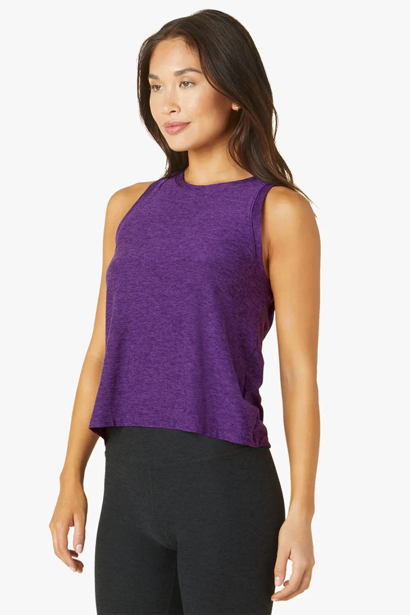 Purple Dahlia Heather Featherweight Tank