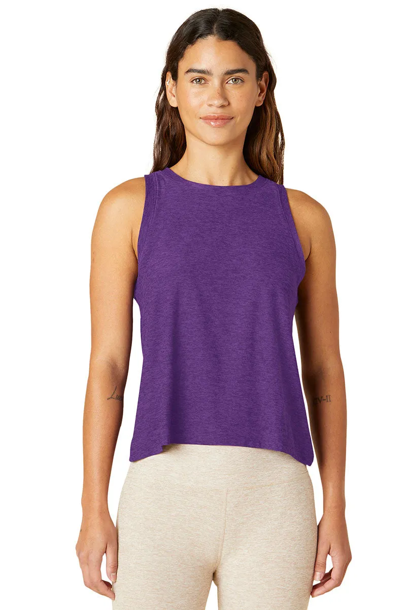 Purple Dahlia Heather Featherweight Tank