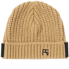 Raf Simons Caramel & Black Knit Atari Beanie