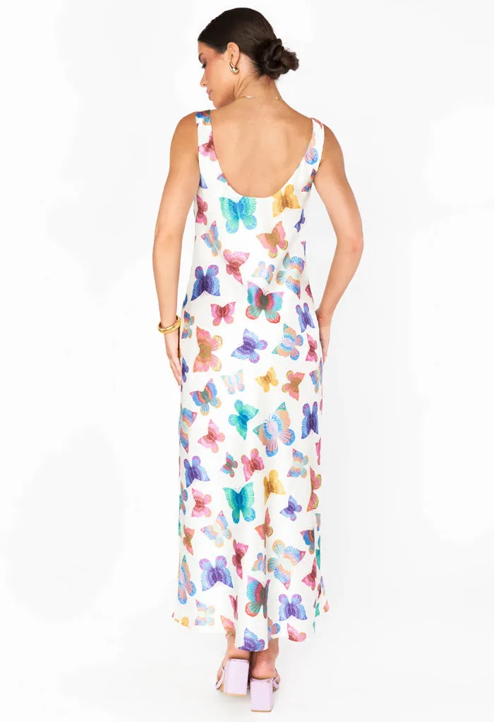 Rainbow Butterflies Slip Dress