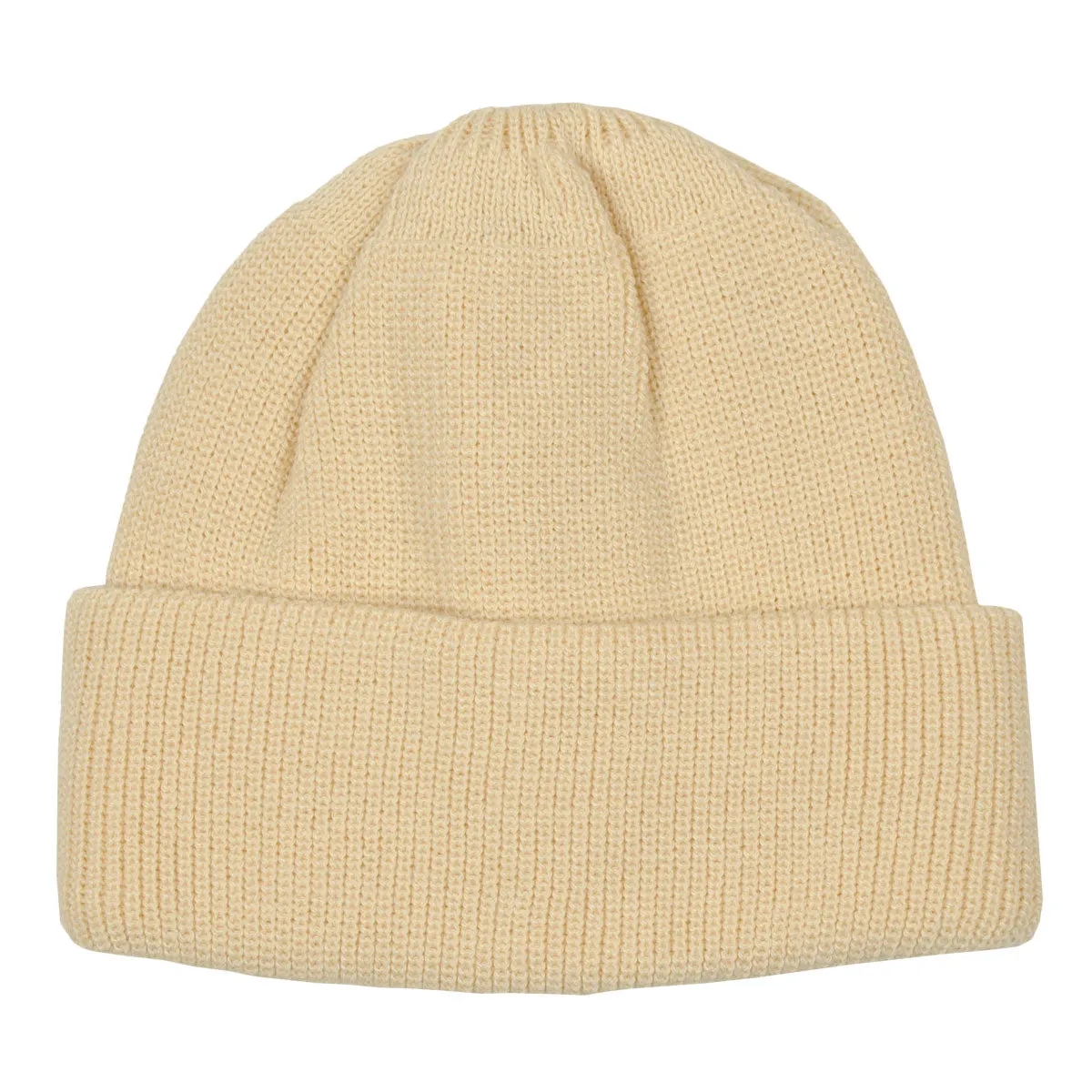 Raw Beige Bulky Watch Cap Beanie