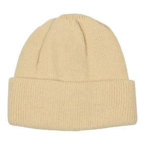 Raw Beige Bulky Watch Cap Beanie