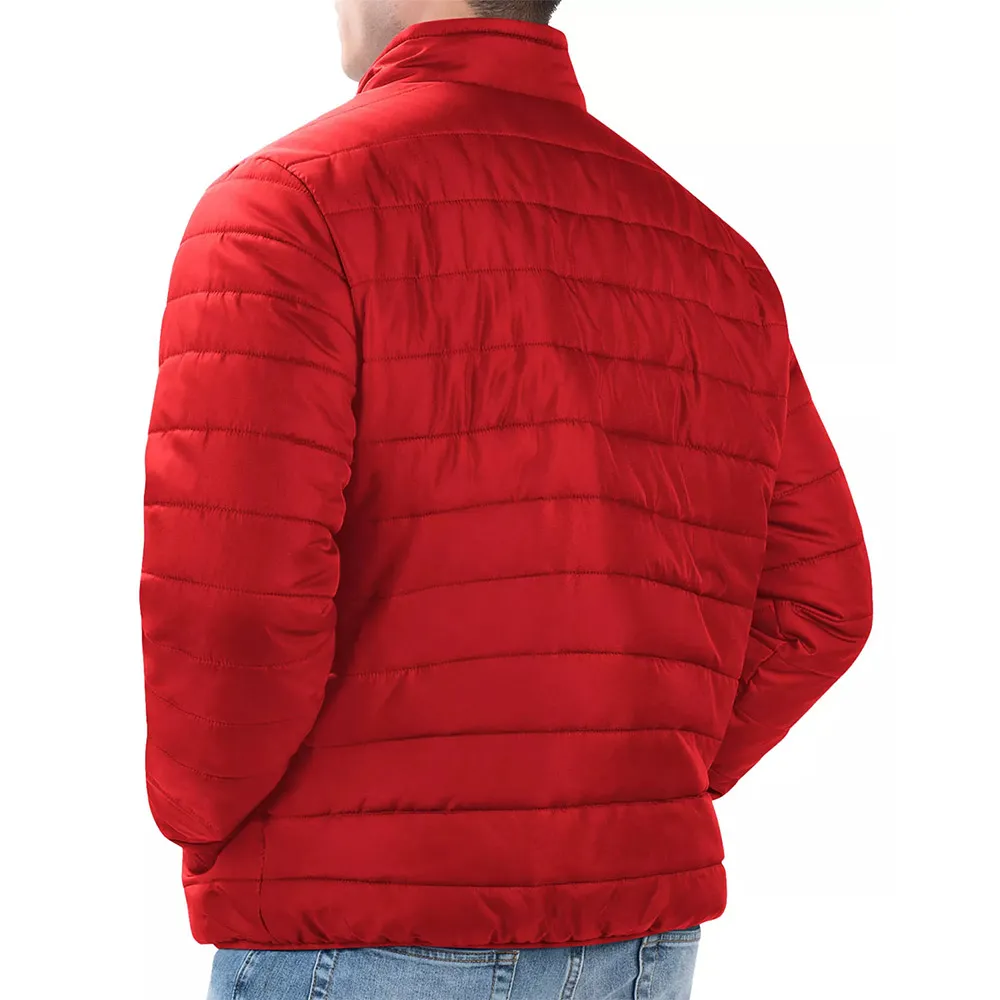 Kansas City Chiefs crimson quilted coat