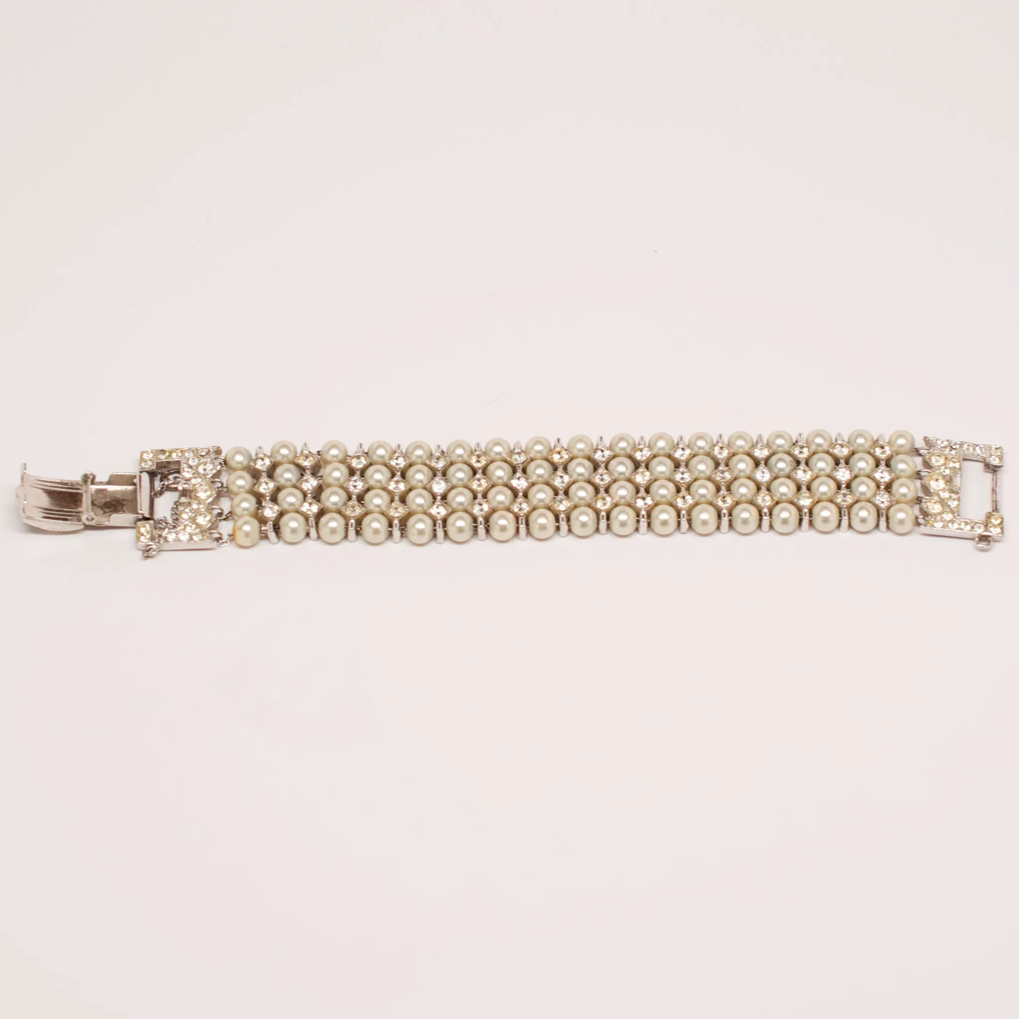 Vintage Multi Strand Pearl Bracelet