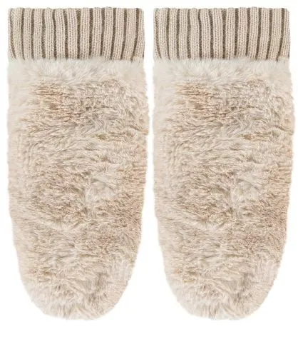 Rino and Pelle Faux Fur Mittens Jules B