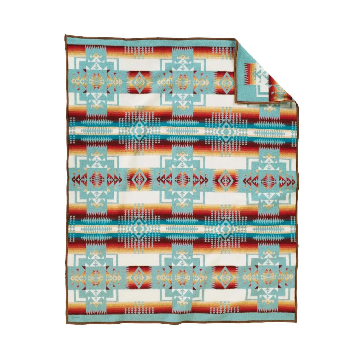 Robe Blanket in Aqua by Chief Joseph