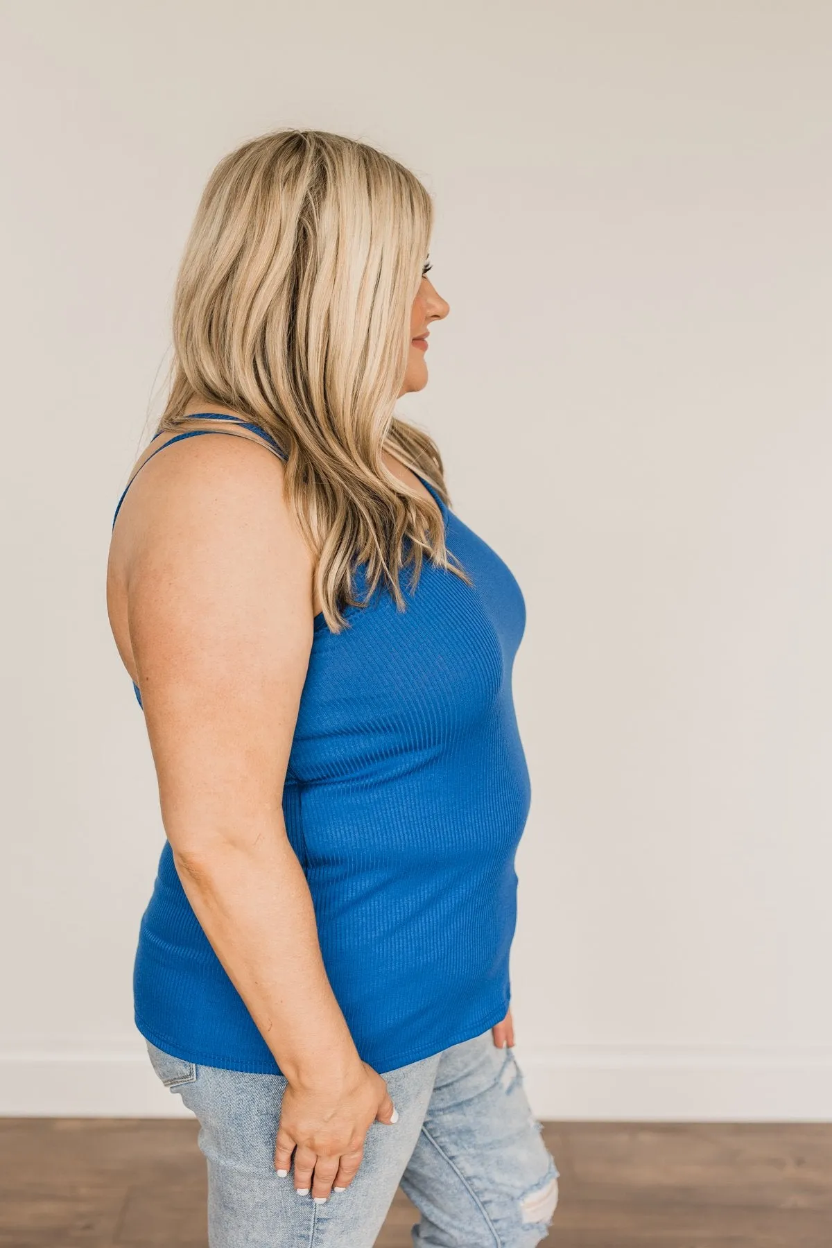 Royal Blue Knit Tank Top