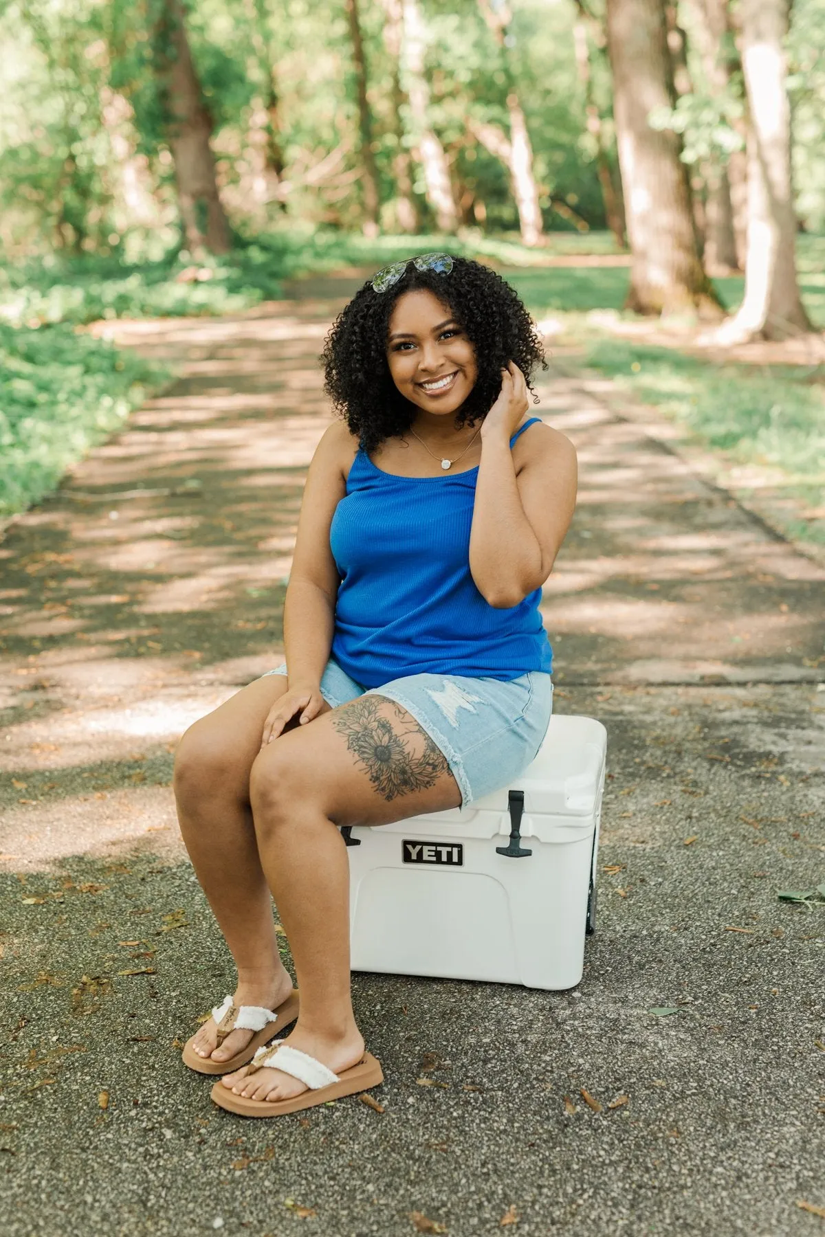 Royal Blue Knit Tank Top