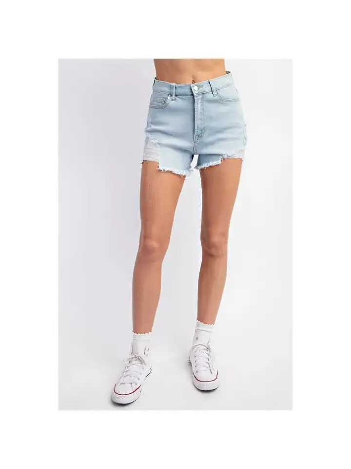 Light Blue Denim Shorts