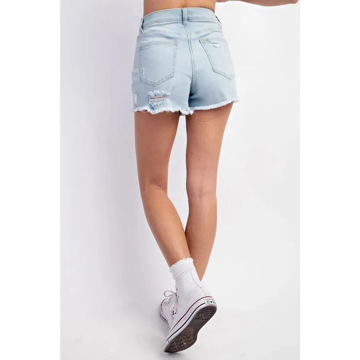 Light Blue Denim Shorts