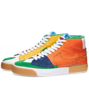 Safety Orange Green Gold Nike SB Zoom Blazer Mid Edge