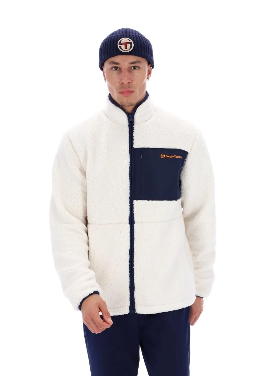 Sergio Tacchini Whitman Borg Fleece Jacket - Gardenia Maritime