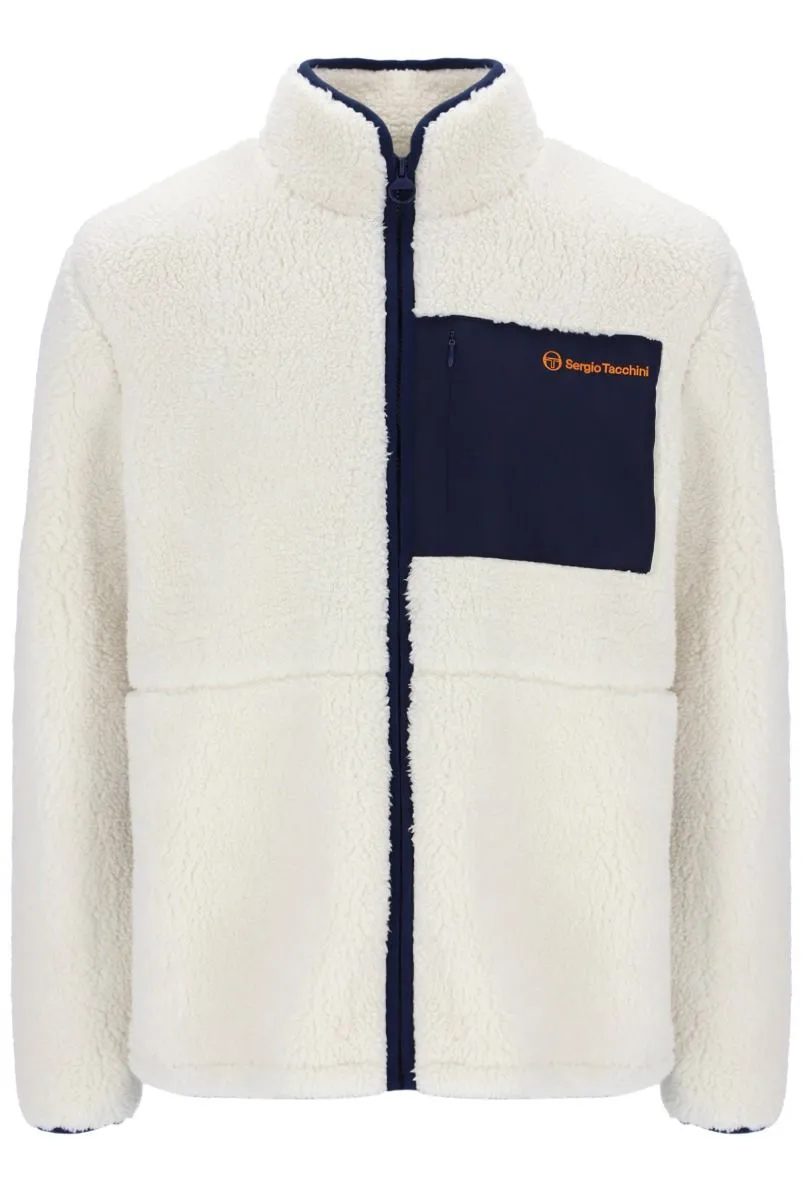 Sergio Tacchini Whitman Borg Fleece Jacket - Gardenia Maritime