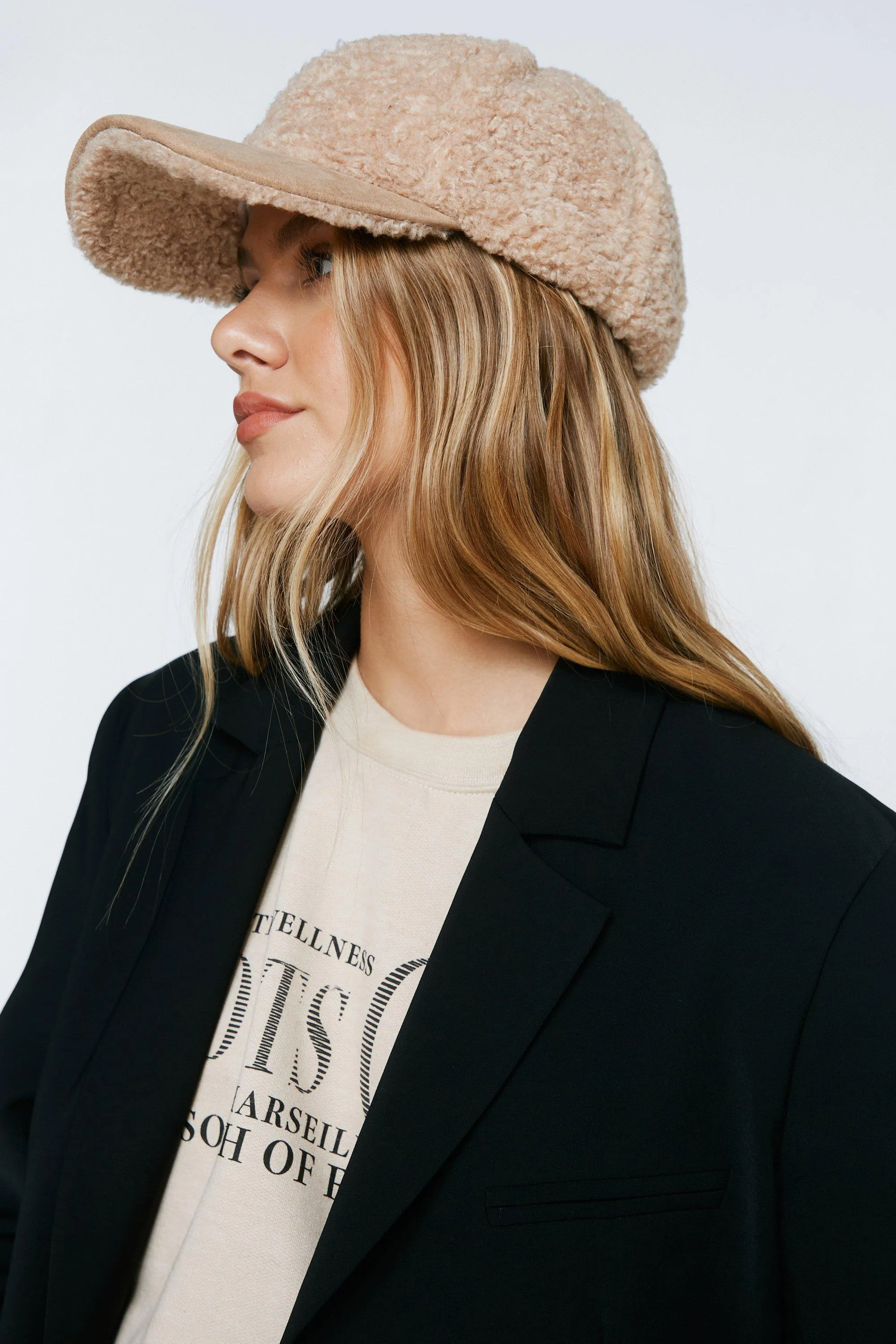 Stylish Shearling Cap