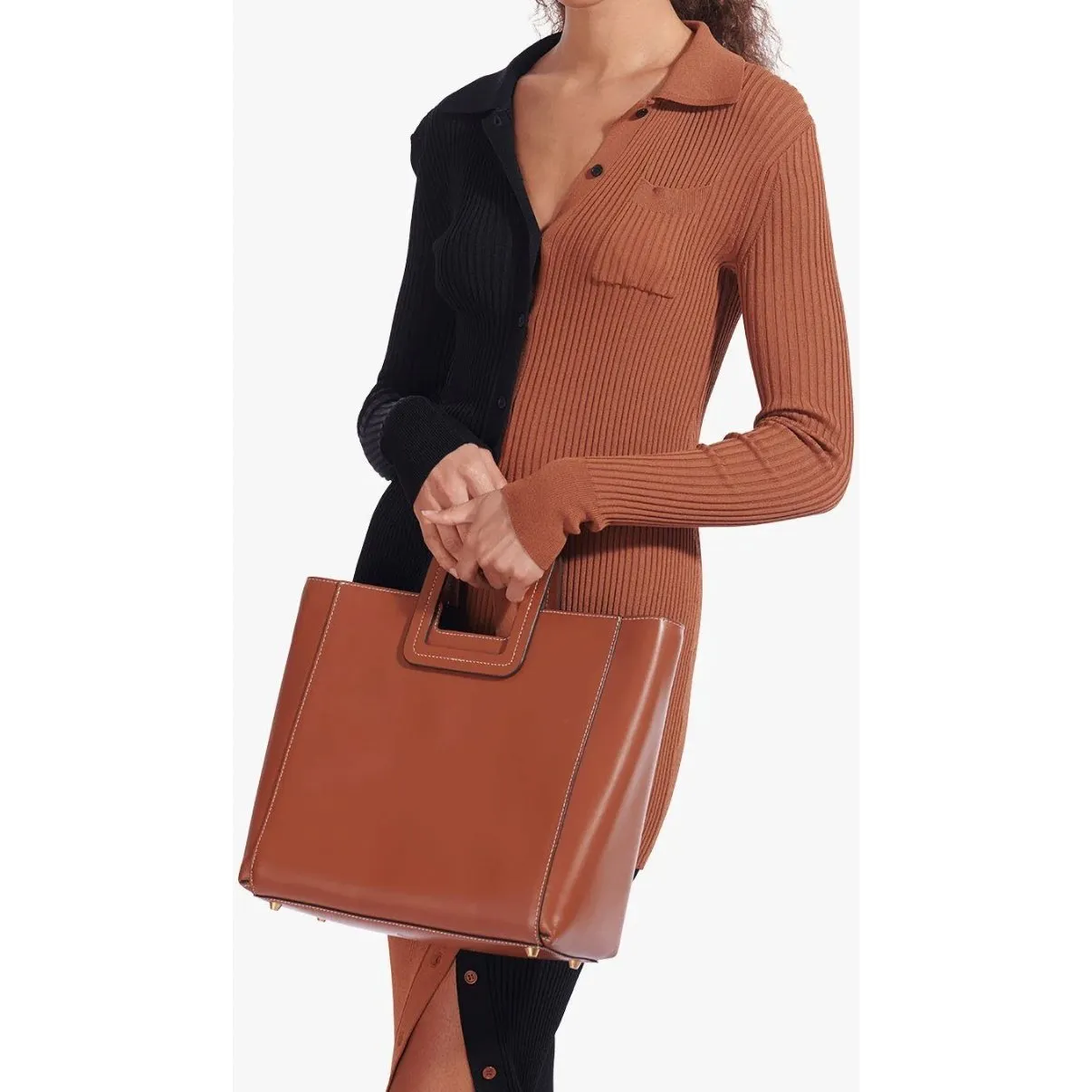 Shirley Leather Tote Bag