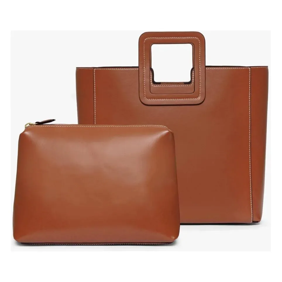 Shirley Leather Tote Bag