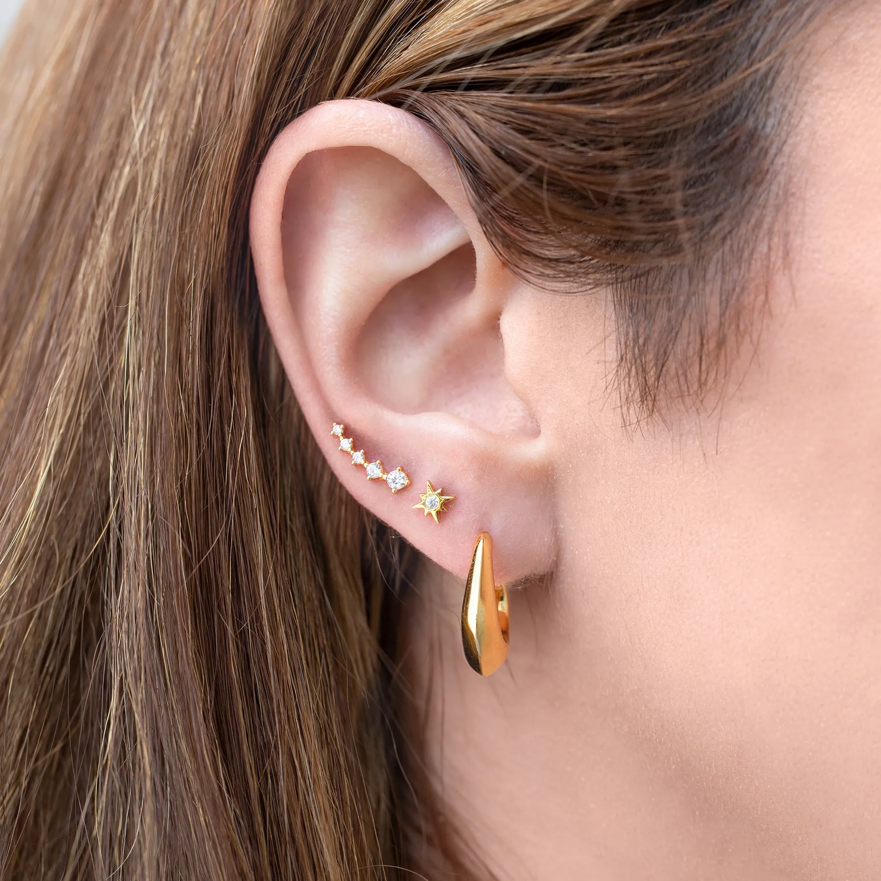 Flat Back Earring