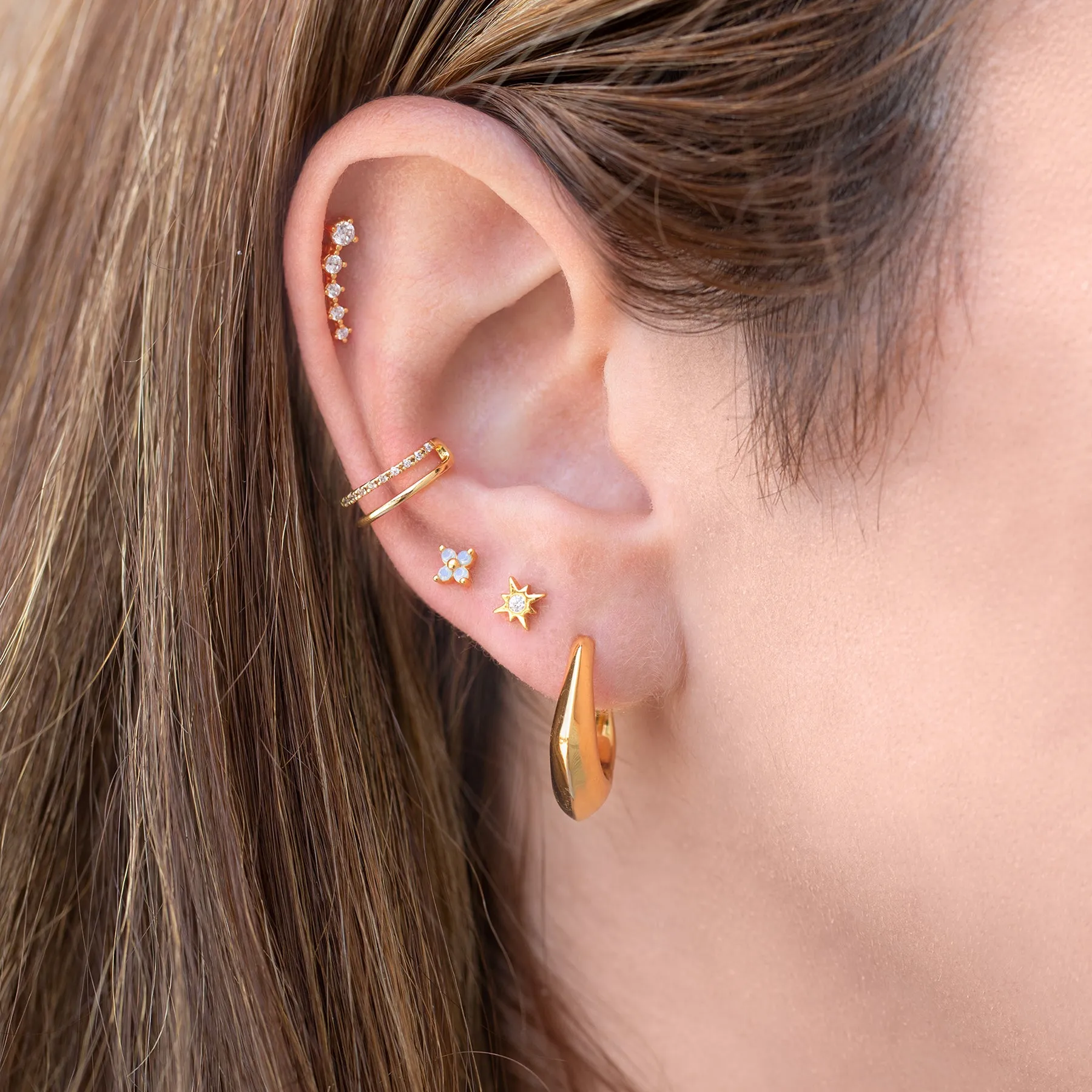 Flat Back Earring