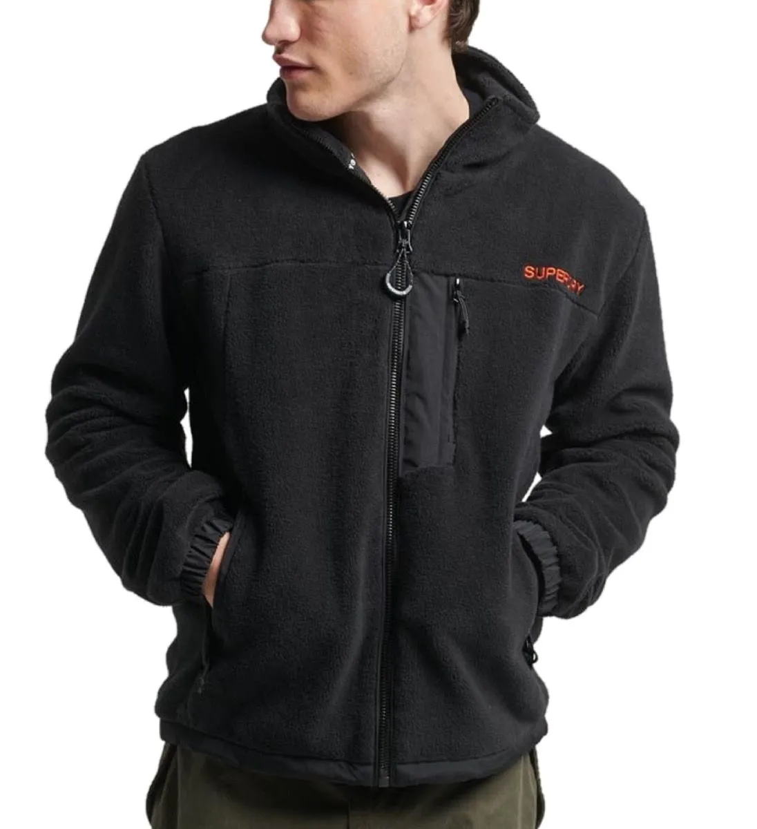 Superdry Code Trekker Fleece Jacket - Black