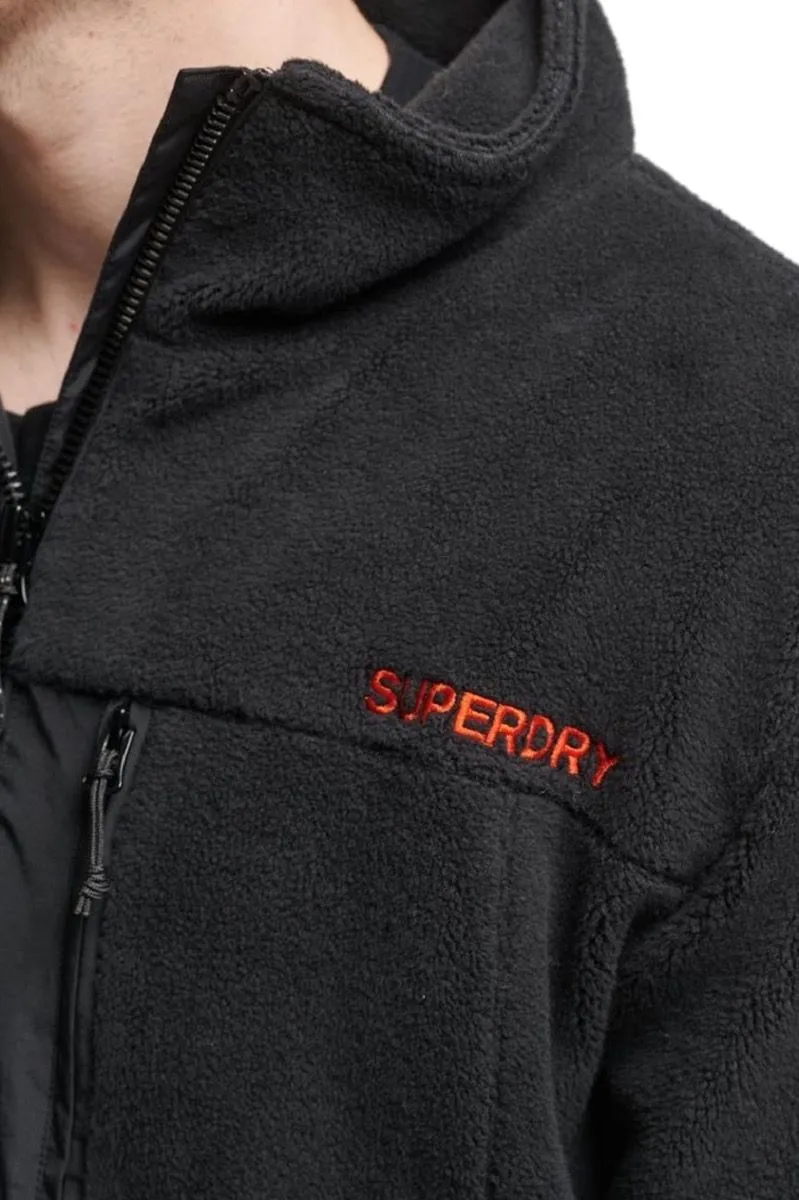 Superdry Code Trekker Fleece Jacket - Black