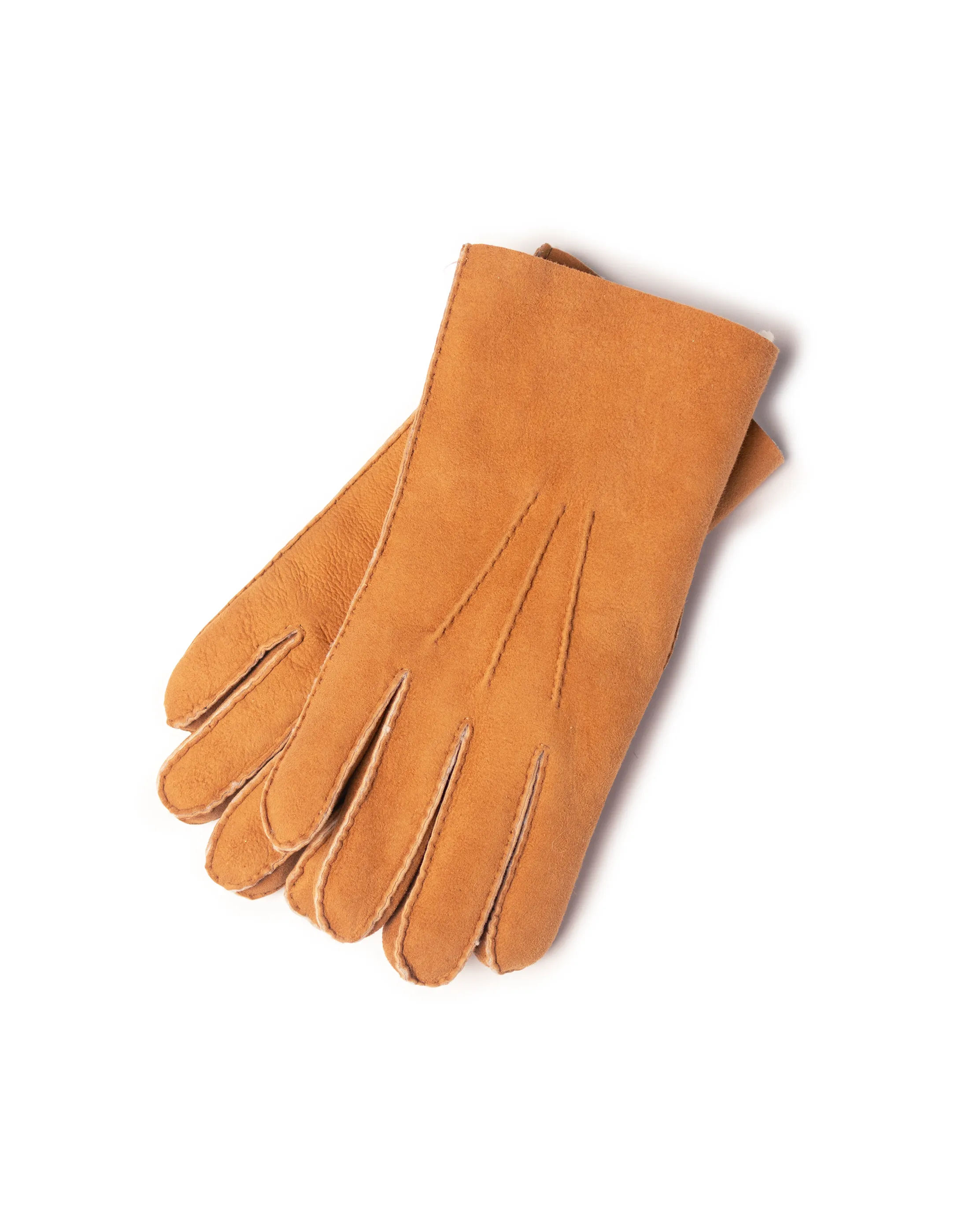 Tan Shearling Gloves