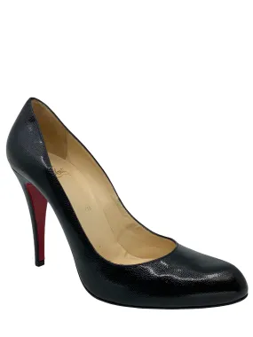 Christian Louboutin NEW Size 11 Textured Leather Simple Pumps