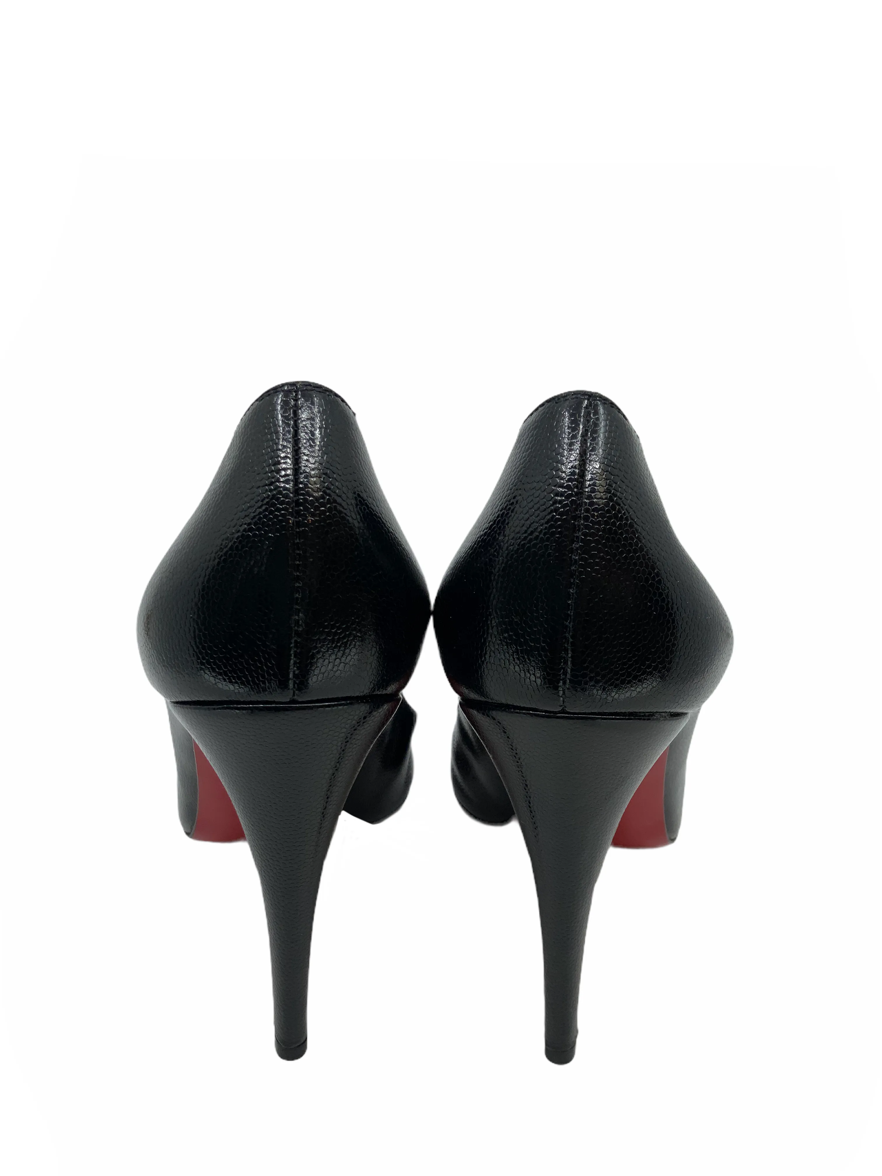 Christian Louboutin NEW Size 11 Textured Leather Simple Pumps