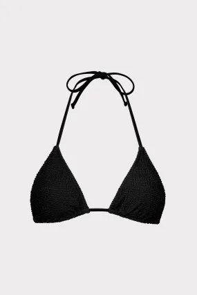 Textured Triangle Bikini Top