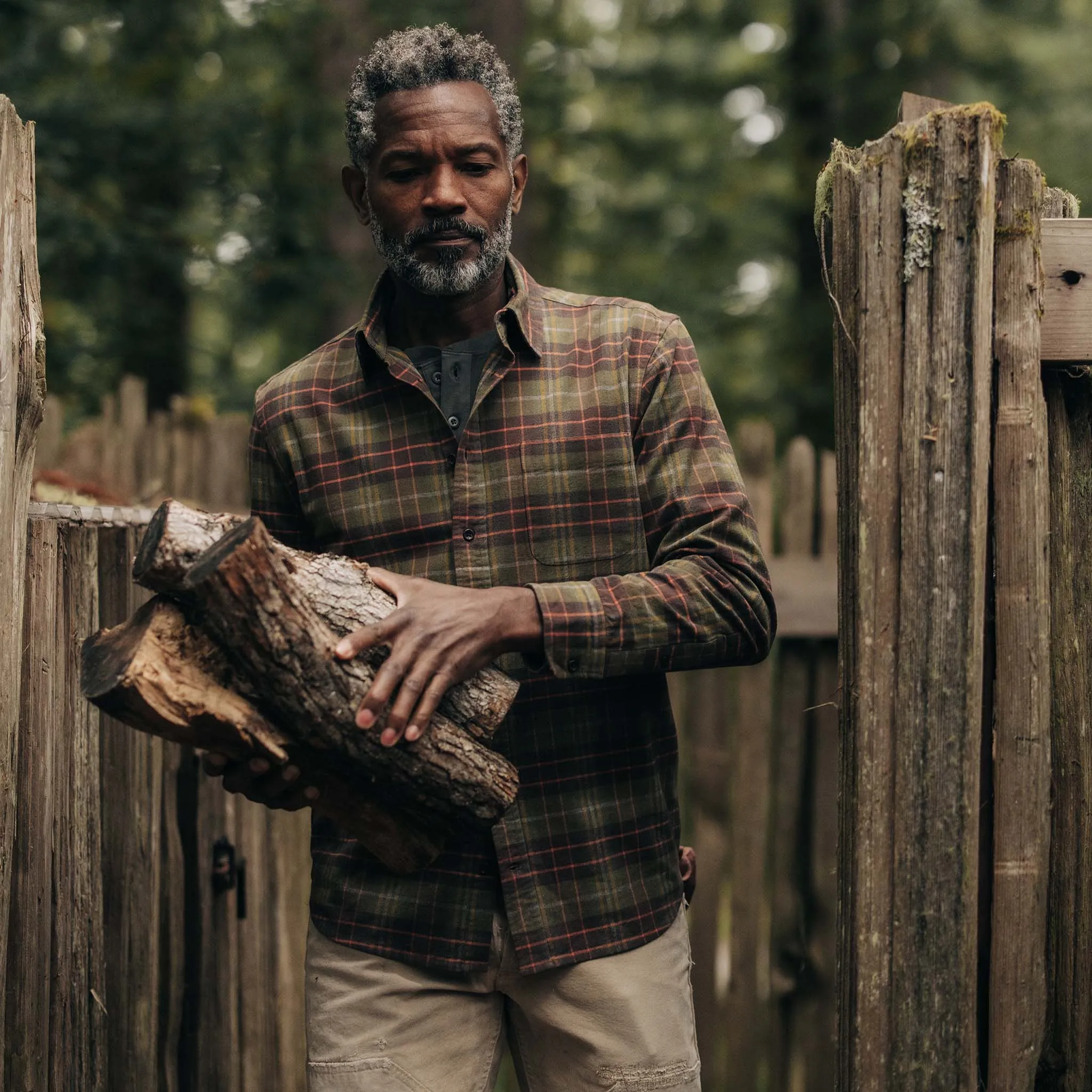 Tarnished Brass Plaid California Shirt