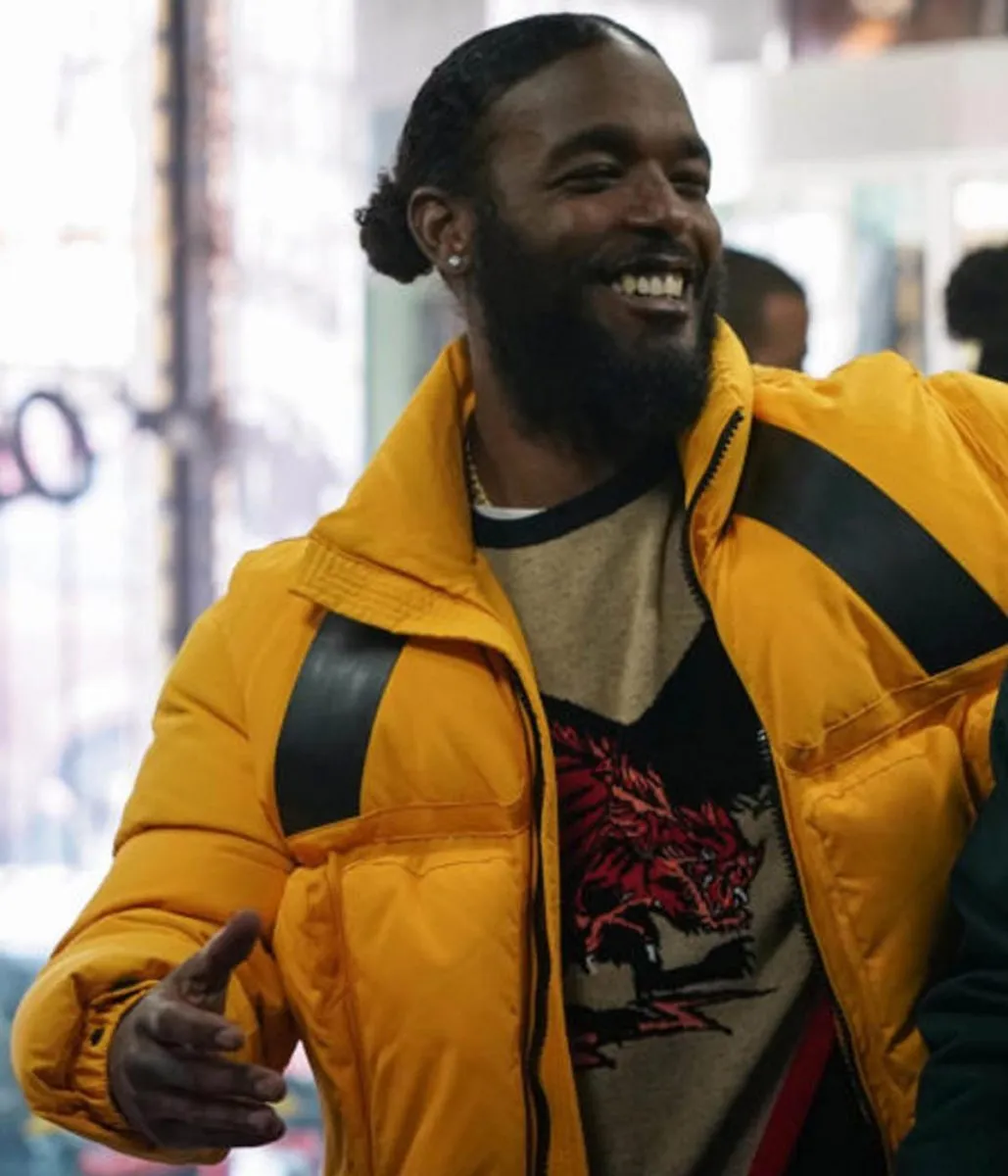 Yellow Puffer Jacket worn by Luke James in The Chi Season 05