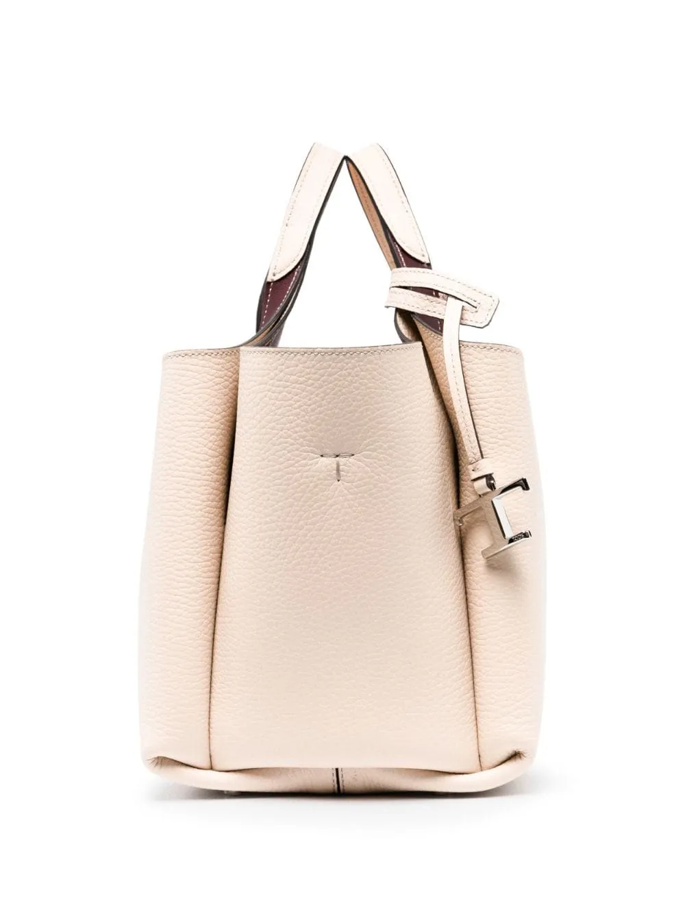 TOD'S SS24 Collection Nude Leather Tote Bag for Women