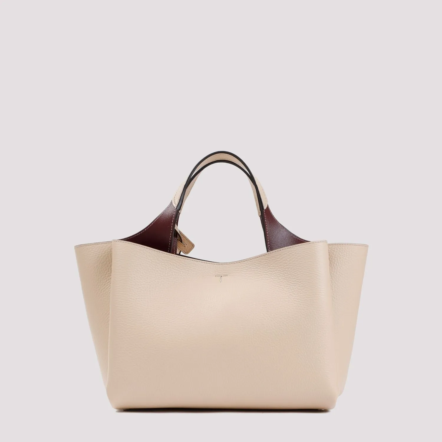 TOD'S SS24 Collection Nude Leather Tote Bag for Women